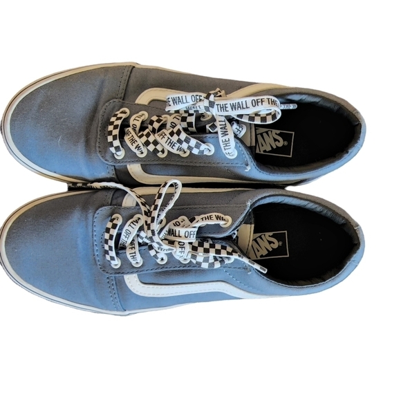 Vans Slate Blue checkered laces sneakers - Picture 4 of 6